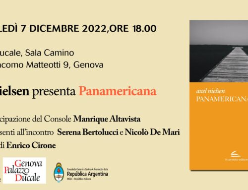 Presentazione del libro Panamericana a Palazzo Ducale, Genova il 7 dicembre 2022